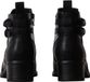 Sixth Sens Enkellaarsjes met hak Zwart Synthetisch Blokhak 4-5 cm