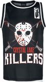 Heartless Crystal Lake Killers Jersey zwart-wit-rood Polyester - Unisex XXL