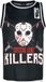 Heartless Crystal Lake Killers Jersey zwart-wit-rood Polyester - Unisex XXL