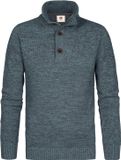 Petrol Industries Heren Gemêleerde sweater millfield Blauw Maat M