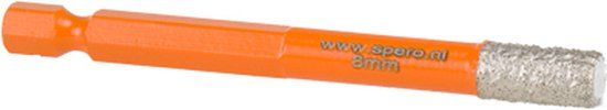 SPERO 8mm x 40mm Tegelboor Xtreme met Wax - Droog - HEX