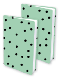 Dresz rekbare boekenkaft A4 dots (2 stuks)