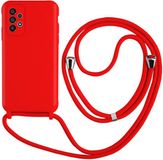COOL Accesorios Back Cover Rood TPU voor Samsung Galaxy A53 5G met Koord