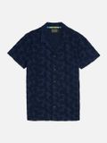 Scotch & Soda Terry Jacquard Regularfit Shortsleeved Shirt