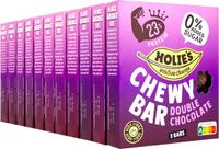 Holie's Holie's Chewy bar Double Chocolate 3 repen - reep - suikervrij - gezond - vegan - 11 pack
