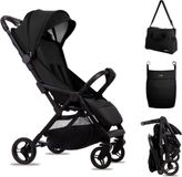 Babylux Buggy Kinderwagen GIAU Reisbuggy met Ligfunctie, Kleur: Onyx