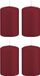 Trend Candles Cilinderkaarsen/stompkaarsen - set 16x - bordeauxrood - 5 x 8 cm - 18 branduren