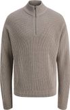 JACK&JONES - JJKAITO KNIT HALF ZIP BF - Heren - Gebreide truien - L - Atmosphere