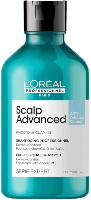 L&#39;Or&#233;al Professionnel Scalp Advanced Anti-Dandruff Dermo-clarifier shampoo 300ml - Anti-roos vrouwen - Voor Alle haartypes