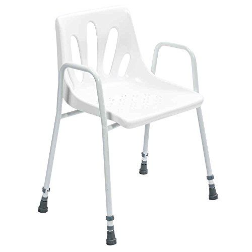 NRS Healthcare Douchestel met armen P01560 - In hoogte verstelbaar