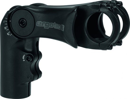 ERGOTEC Stuurpen Voorbouw Vast High Crab 2 31 8/180/28 6 Mm Zwart