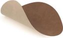 LIND DNA Nupo placemat - cuir - marron / sable - double face - 44 x 37 cm