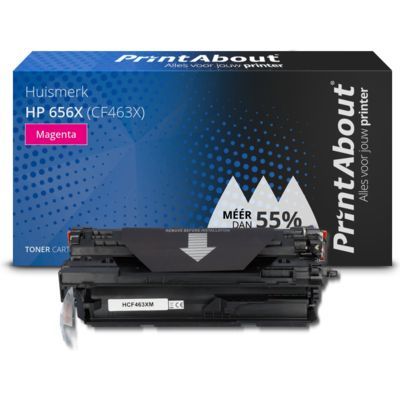 PrintAbout Huismerk HP 656X (CF463X) Magenta Toner - High Capacity