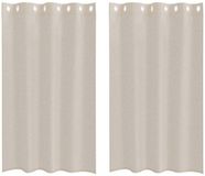 vidaXL - Voile - Gordijn - 2 - st - Zand - 175 - x - 140 - cm - Polyester