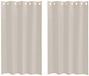 vidaXL - Voile - Gordijn - 2 - st - Zand - 175 - x - 140 - cm - Polyester