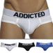 Addicted Lot de 3 Slips Basic Blanc - Noir - Royal