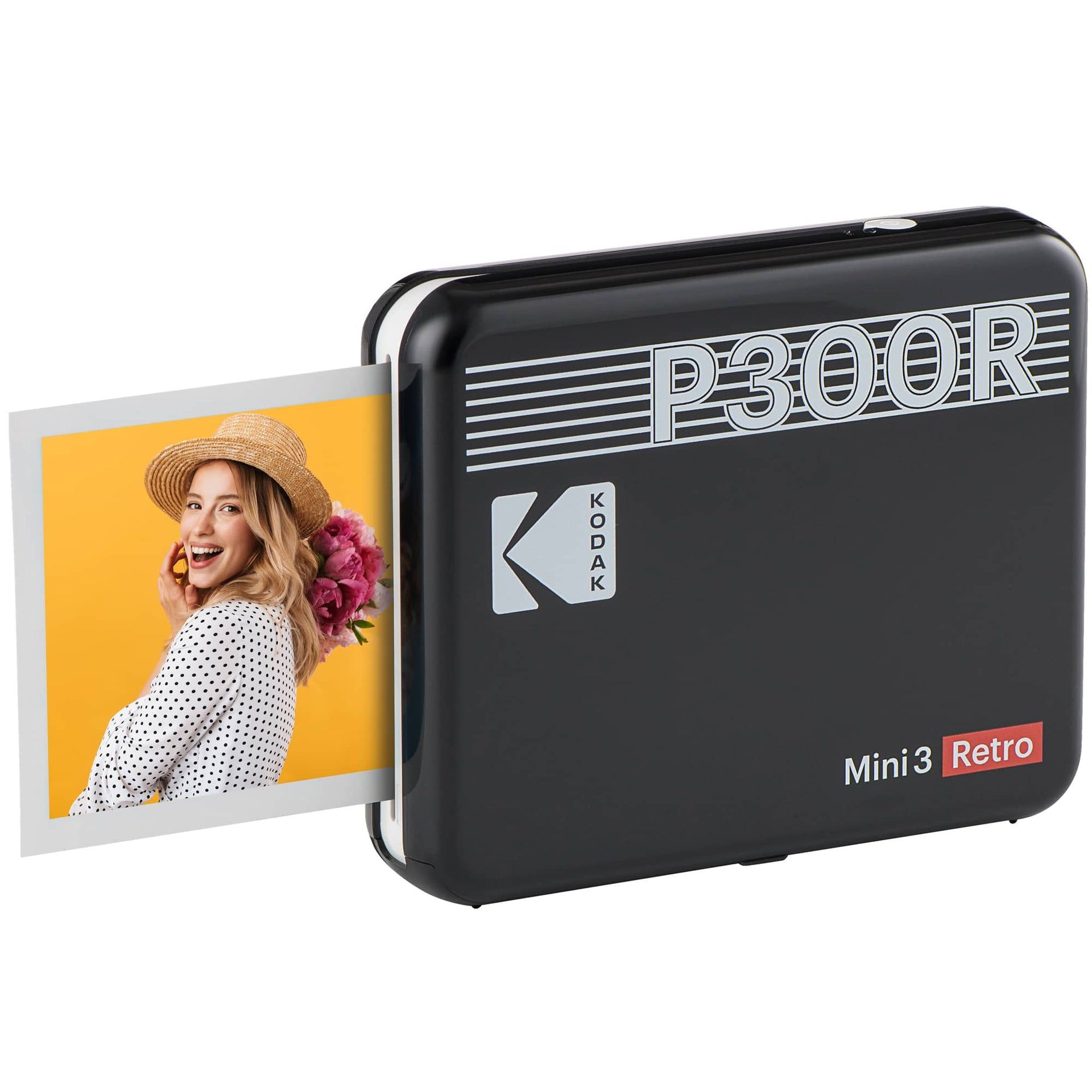 Kodak Mini 3 Retro - Zwart - 76 x 76 mm - Bluetooth - USB