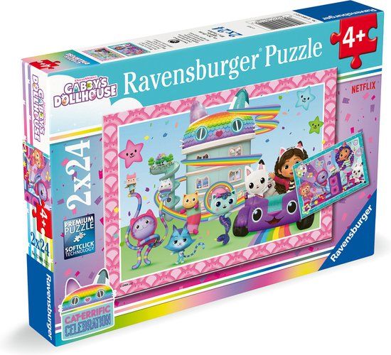 Ravensburger Puzzel - Gabby's Dollhouse - 2x24 stukjes