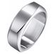 Mendes Heren ring zilverkleurig gepolijst staal 17mm