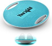Yes4All Professioneel houten balansbord van 158 kg voor fysiotherapie, antislip wipplank, wiebelplank voor staand bureau