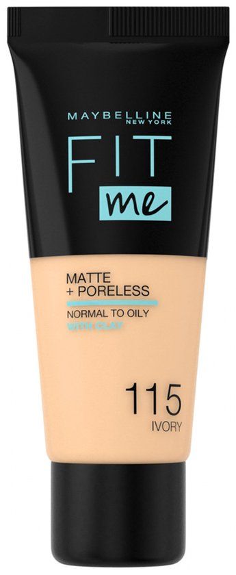 Maybelline New York Fit Me Matte + Poreless Foundation - 115 Ivory - 30ml