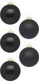 Inge-glas Inge Christmas Goods Kerstballen - 36 stuks - Glas - Zwart - 4 cm