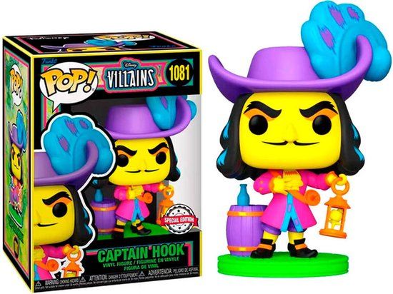 Funko Pop! - Disney Villains Captain Hook (Blacklight) #1081 - Special Edition