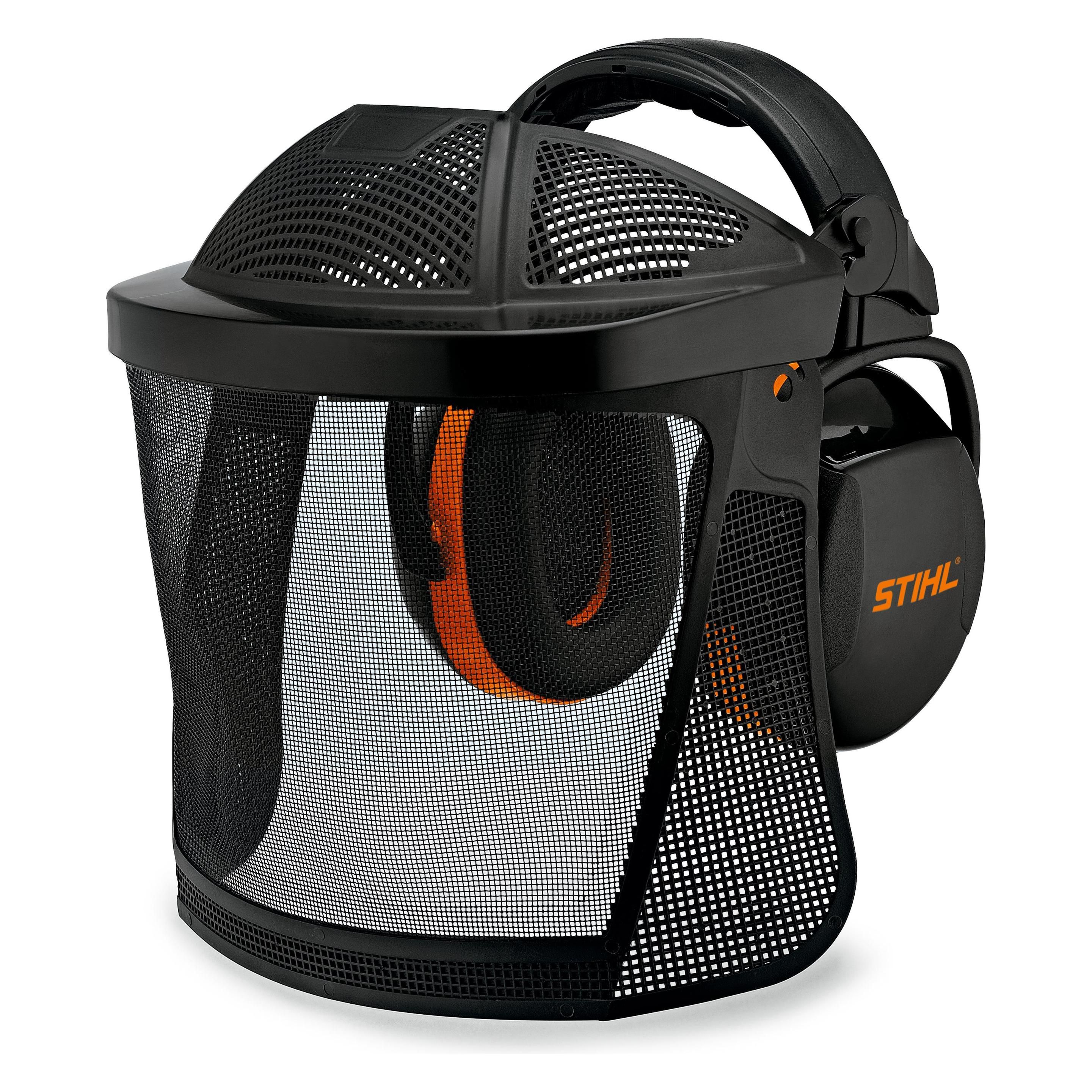 Stihl Unisex - gezichtsbescherming voor volwassenen, kort, nylon rooster, zwart, 29,4 x 11,2 x 34,2 cm