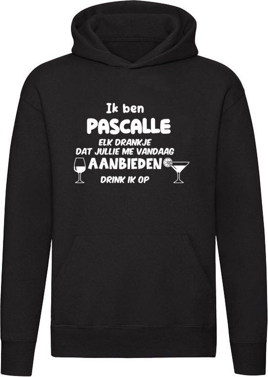 Ik ben Pascalle Hoodie - Zwart - 3XL - Unisex