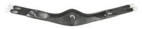 PFIFF Platina, leren zadelriem Chester sluiting, zwart 125 cm