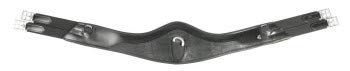 PFIFF Platina, leren zadelriem Chester sluiting, zwart 125 cm