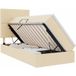 Maison Exclusive Lit coffre exclusif avec matelas crème, dimensions 90 x 190 cm, revêtement en tissu
