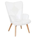 HOME DECO FACTORY Helsinki Patchwork Fauteuil Wit
