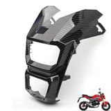 Mokuo Motorcycle Headlight Cover Carbon Fibre Fit for 2016-2020 Honda Grom msx125 Fairing Kit Parts