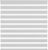 vidaXL Zebra Rolgordijn Lichtgrijs 150x150 cm