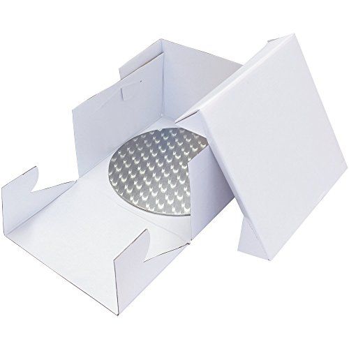 PME BCR867 Ronde Cake Card & Cake Box 10"/25 cm, Karton, Wit
