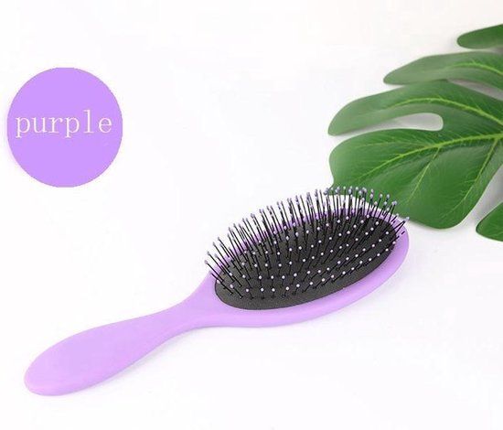 Jumada's Anti-Tangle Hair Brush - Round Brush - Purple