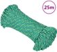 VidaXL Boottouw 4 mm 25 m polypropyleen groen