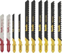 kwb 10-delige steekzaagbladenset T-schacht - voor hout en metaal