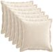 vidaXL - Taie d'oreiller - 6 pièces - Crème - 35 x 35 cm - Coton satiné