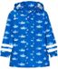 Playshoes Kinderregenpak, regenjas met haaienprint, unisex, blauw, polyester, maat 92
