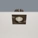 Artdelight Venice 2508 - spot encastrable - 80 x 80 mm, Ø 68 mm encastrable - 8W LED dimmable inclus - IP44 - acier mat