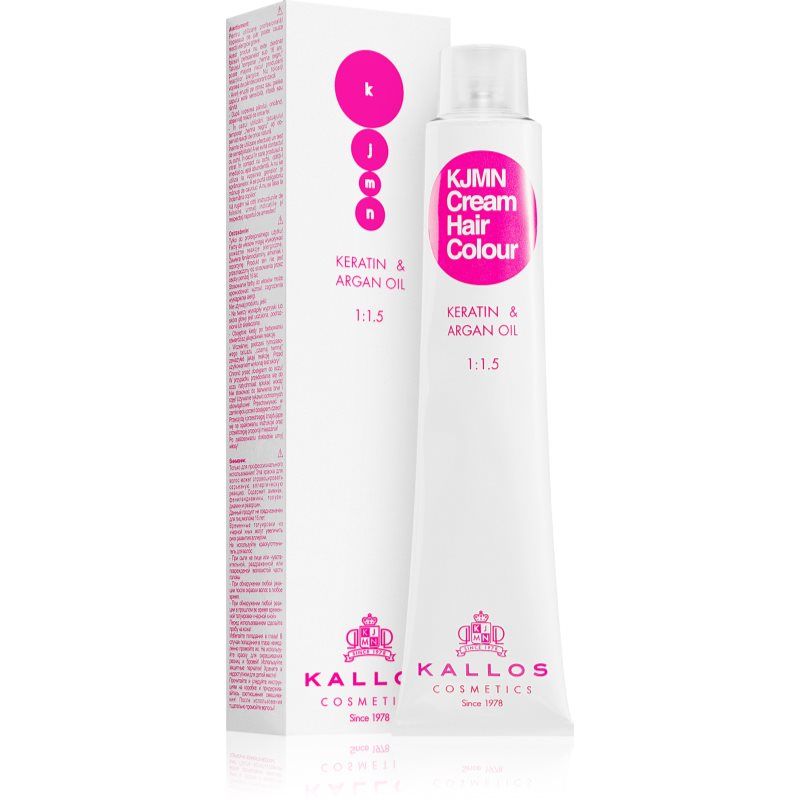 Kallos KJMN Professional Kallos, Haarkleur, Professionelle Creme-Haarfarbe mit Keratin und Arganöl