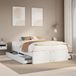 Maison Exclusive - Lit cadre sans matelas avec tiroirs blanc 140x200cm bois pin