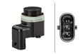 HELLA 6PX 358 141-041 Sensor, park distance control - Haaks - 3-polig - Gestekt - Lakken mogelijk