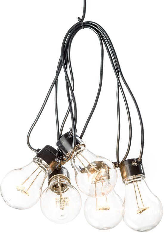 Konstsmide 2397-800 - 10 lamps Extension Cord - Extra Warm White - 10m - LED - Indoor & Outdoor