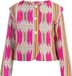 IZIA Jas Roze Inca-patroon Katoen/Acryl/Viscose Kinderen Vrouwen Lange mouw