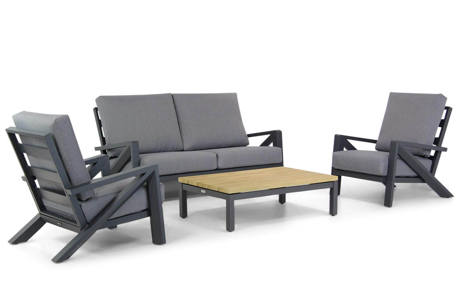 Santika Furniture Santika Cinta/Riviera stoel-bank loungeset 4-delig