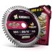 AMBOSS WERKZEUGE Lame de scie circulaire HM 160 x 20 mm 16 D60 dents plates avec biseau interchangeable pour scies multi-fines, bague de réduction 16-20 mm, 160 x 16, pour Bosch PKS 55A