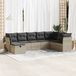 Maison Exclusive - Ensemble de meubles de jardin 8 pièces avec canapé et coussins, gris clair, en polyrotin